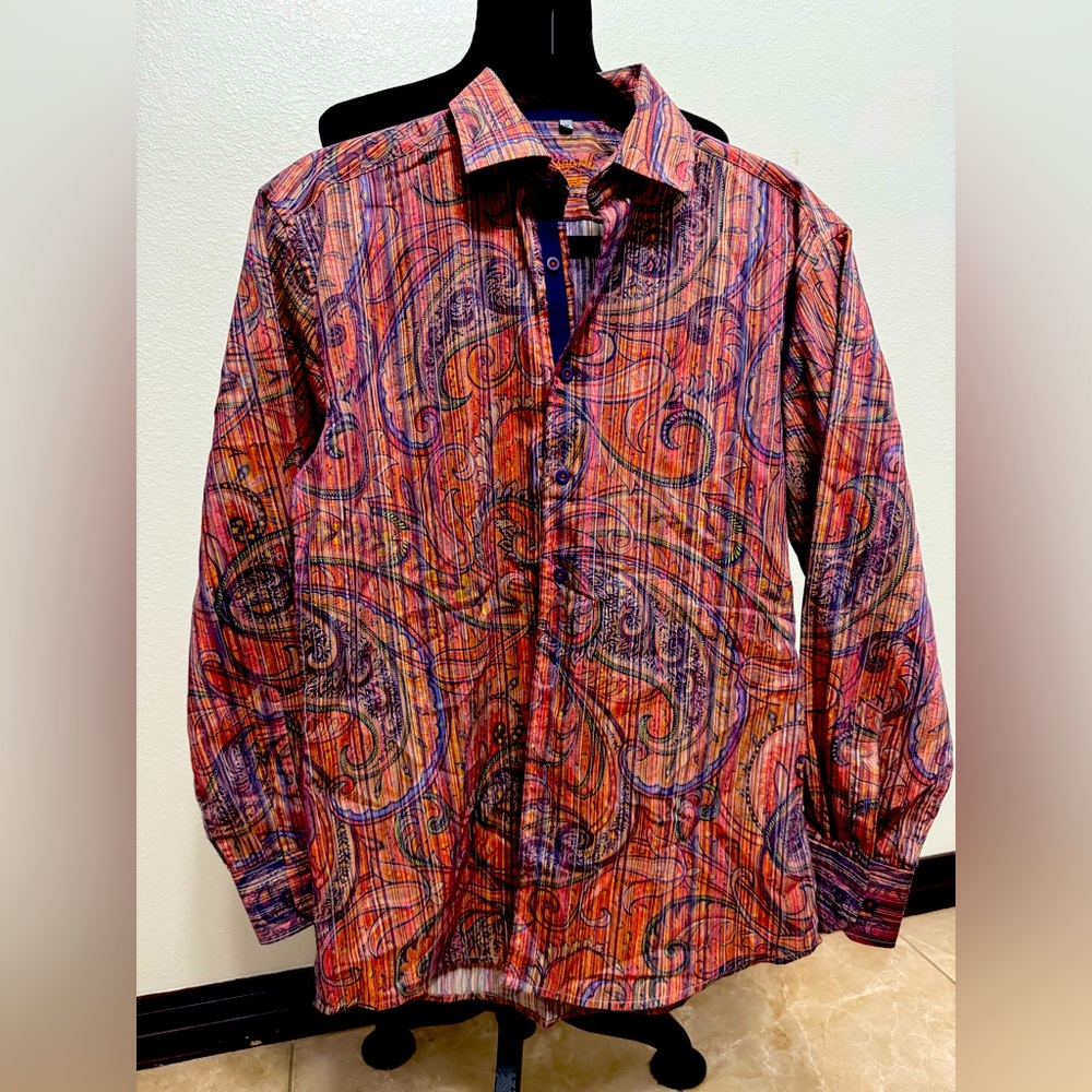 Visconti Black dress shirt for man